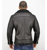 Frilivin Short Lammy Coat For Men - Black