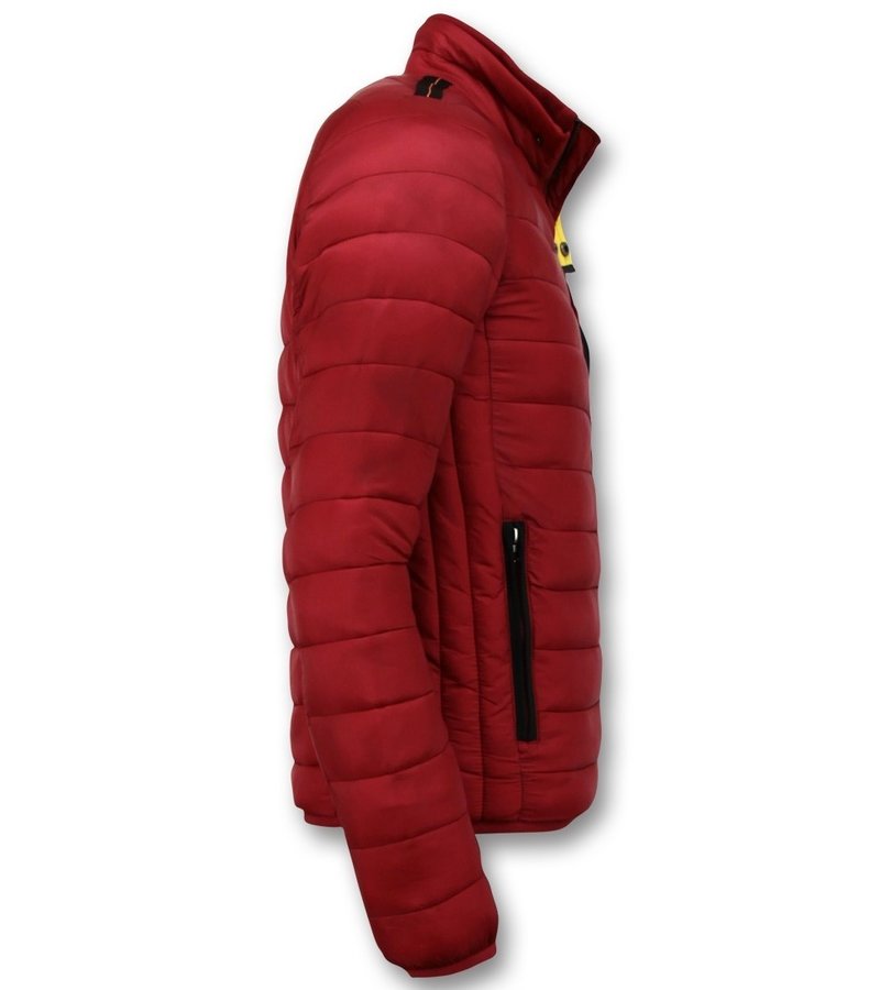 Enos Men Padded Jacket Short - Red