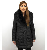 Adrexx  Ladies Padded Winter Coat - Black