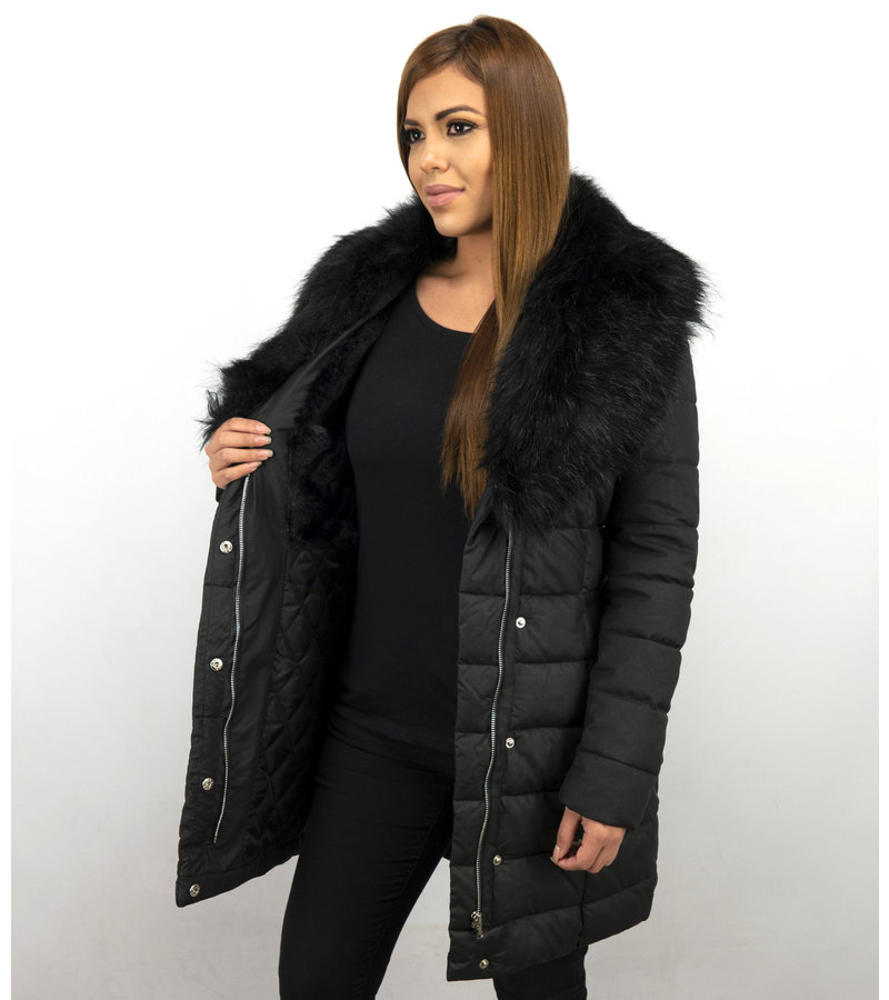 Adrexx  Ladies Padded Winter Coat - Black