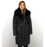 Adrexx  Long  Padded Winter Coat Ladies - Black