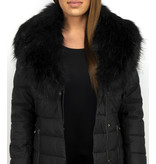 Adrexx  Long  Padded Winter Coat Ladies - Black