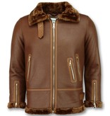 Z-design Shearling Lammy Coat For Ladies - Brown