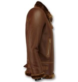 Z-design Shearling Lammy Coat For Ladies - Brown