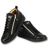 Cash Money Men's Sneaker Bee Black Gold V2 - CMS98 - Black