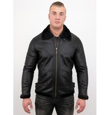 Tony Backer Men Shearling Jacket - Black