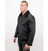 Tony Backer Men Shearling Jacket - Black