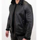 Tony Backer Men Shearling Jacket - Black