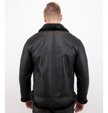 Tony Backer Men Shearling Jacket - Black