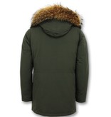 Enos Men Parka Whiter Coat Long - Green