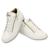 Cash Money Men Trainers Bee White Gold 2 - CMS98 - White