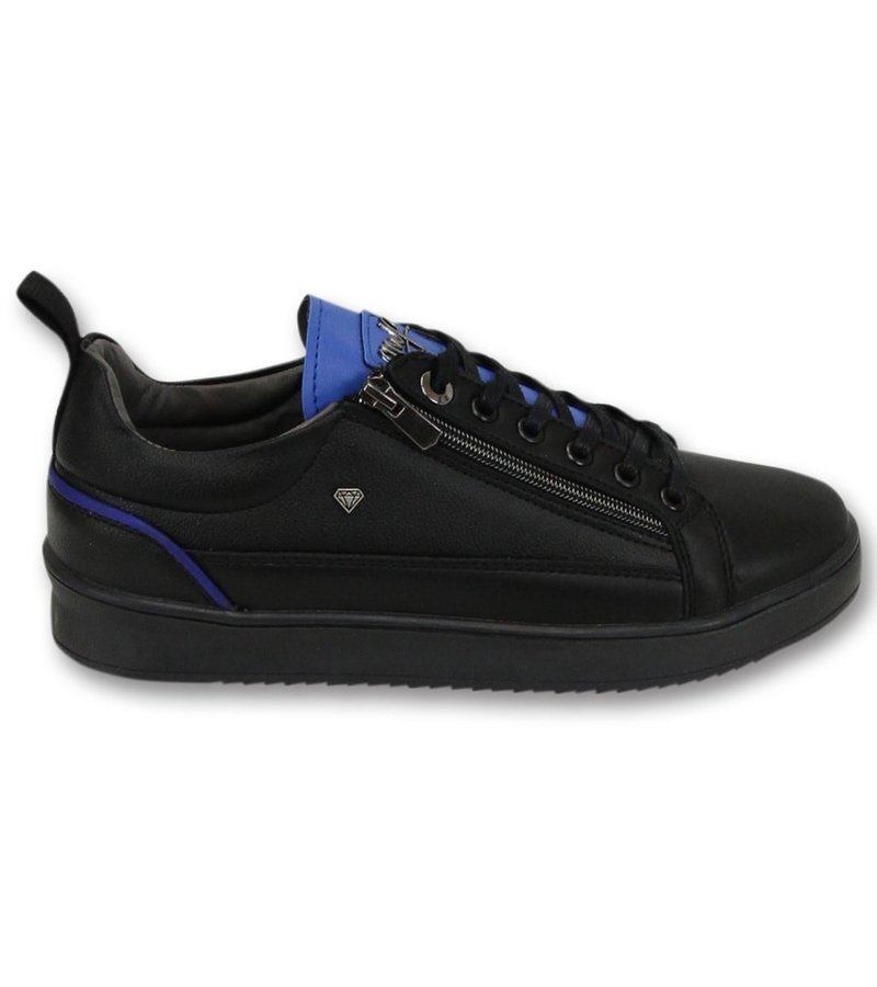 Cash Money Maximus Black Blue Men Trainers - CMS97 - Black