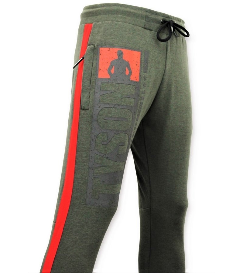 Local Fanatic Mike Tyson Tracksuit bottom Sweatpant - Green