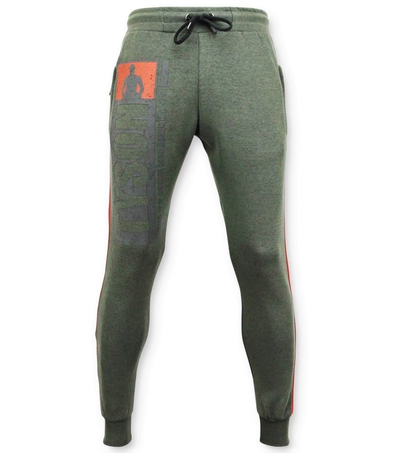 Local Fanatic Mike Tyson Tracksuit bottom Sweatpant - Green