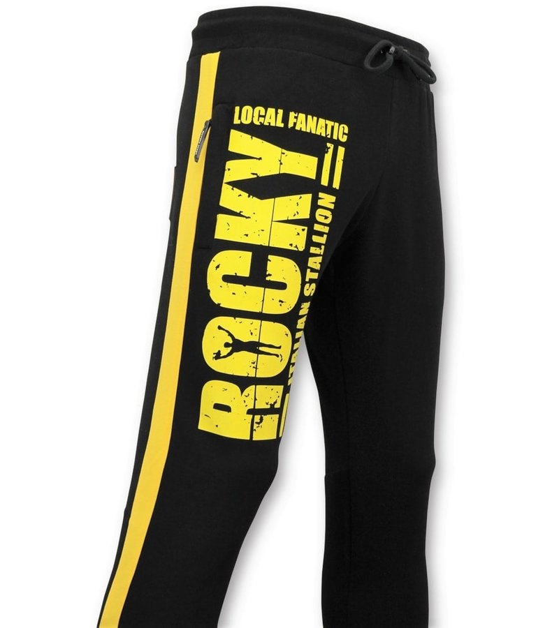 Local Fanatic  Rocky Balboa Tracksuit bottoms - Black