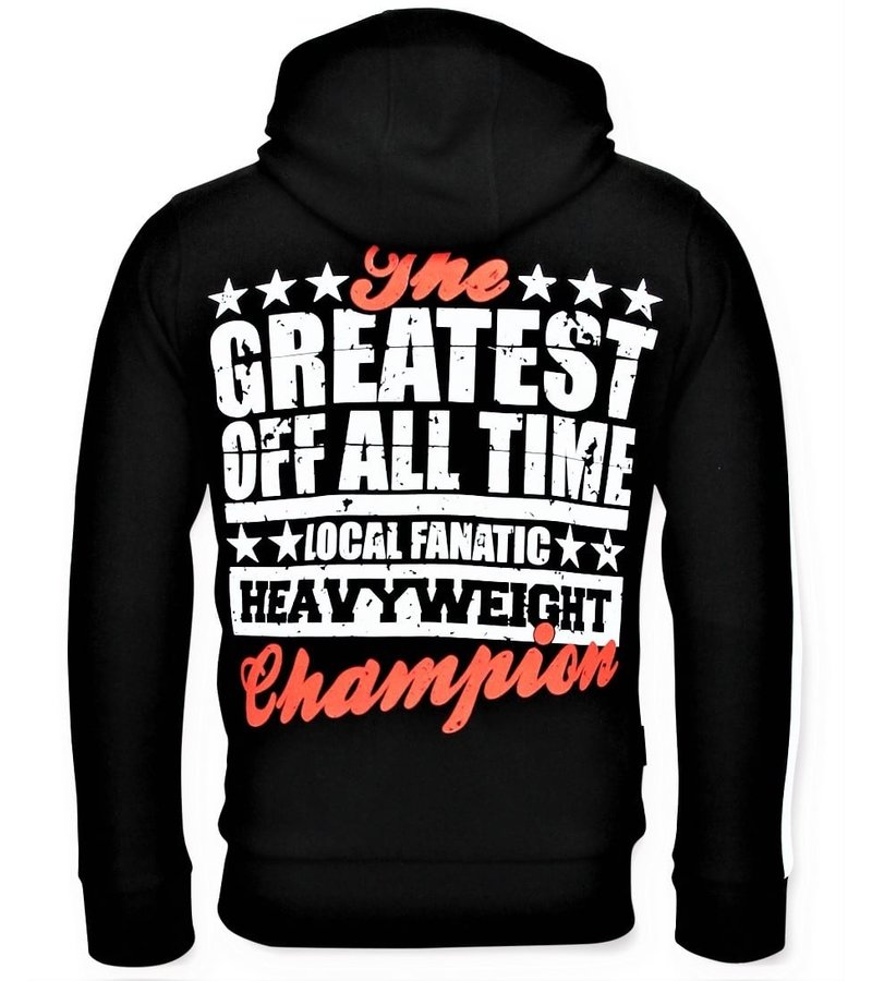 Local Fanatic Muhammad Ali Champion Zip Hoodie - Black