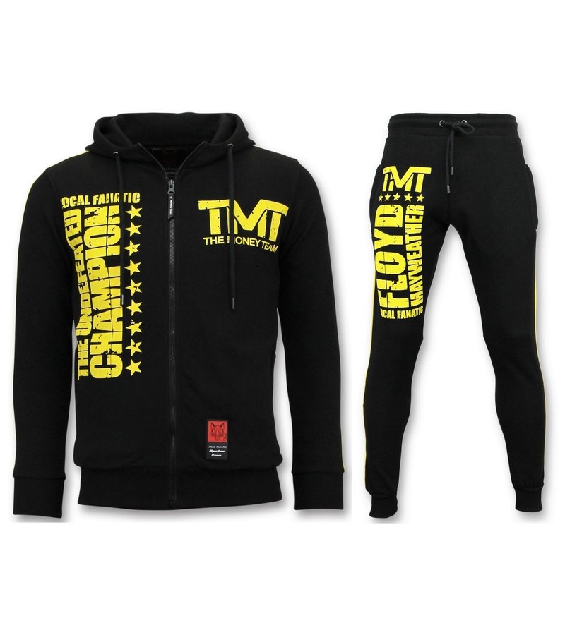 Local Fanatic TMT Floyd Mayweather Tracksuit Set - Black