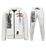 Local Fanatic Muhammad Ali Printed Tracksuit Set - White