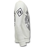 Local Fanatic Men Printed Sweater Sons of Anarchy  - White