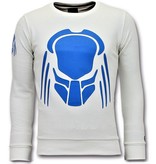 Local Fanatic Predator Printed Sweatshirt - White