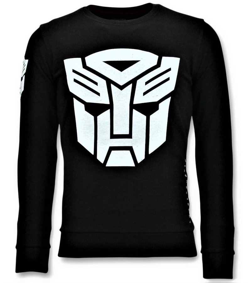 Local Fanatic  Transformers Printed Sweatshirt - Black