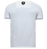 Local Fanatic Men Printed T Shirt Narcos - White