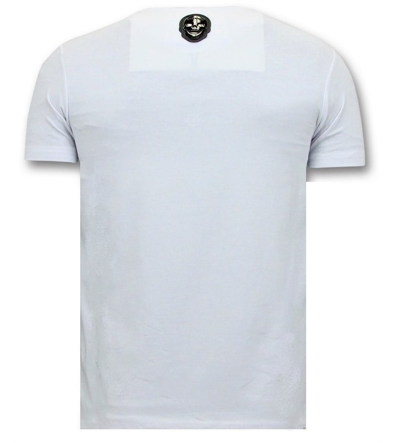 Local Fanatic Men Printed T Shirt Narcos - White