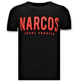 Local Fanatic Men Printed T Shirt Narcos - Black