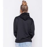 PARISIAN Oversized Drawstring Hooded Sweatshirt - Women - Black