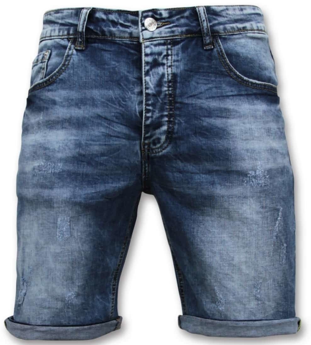 Plain Denim Shorts Blue Styleitaly.eu