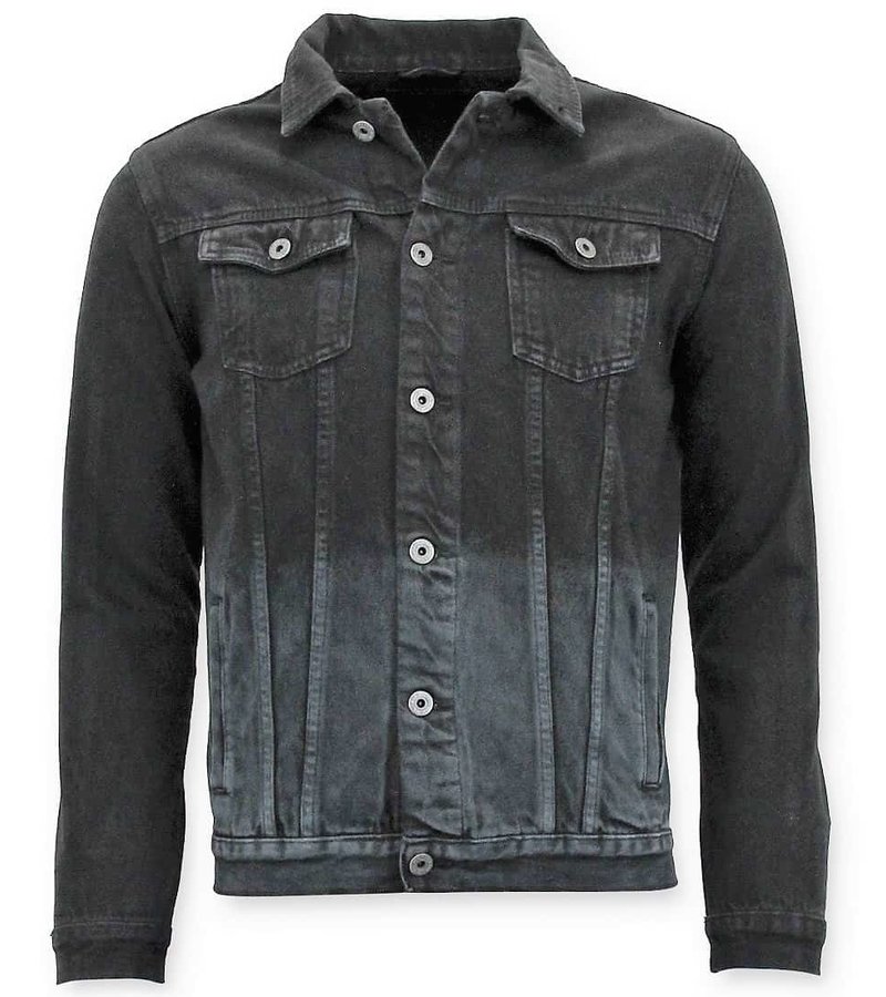 Enos Men Denim Jacket  -  Black