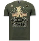 Local Fanatic The Rebel Printed Men T Shirt - Green