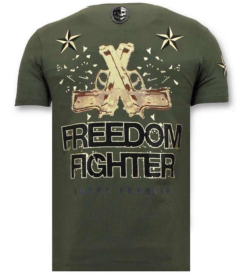 Local Fanatic The Rebel Printed Men T Shirt - Green