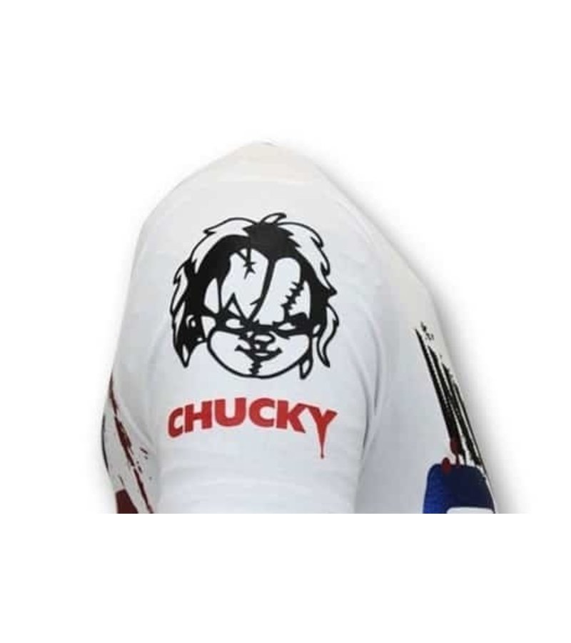 Local Fanatic Chucky Childs Play Men T shirt  - White