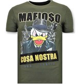 Local Fanatic Cosa Nostra Mafioso Men T Shirt - Green