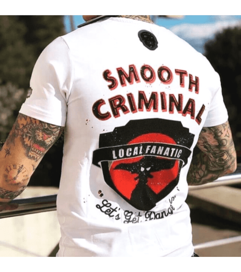 Local Fanatic Crime Empire Men T Shirt - White