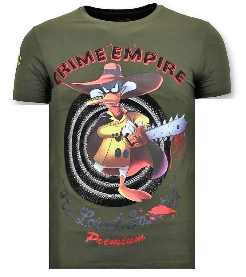 Local Fanatic Crime Empire Men T Shirt - Green