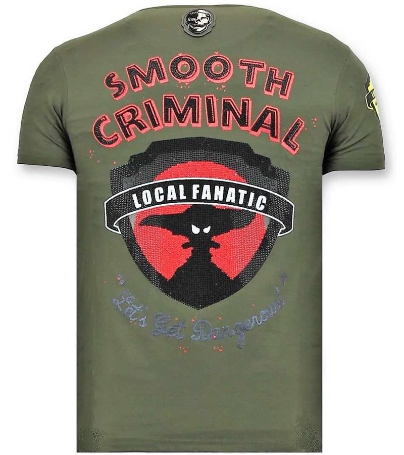 Local Fanatic Crime Empire Men T Shirt - Green