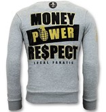 Local Fanatic Cosa Nostra Mafioso Sweatshirt Men  - Grey