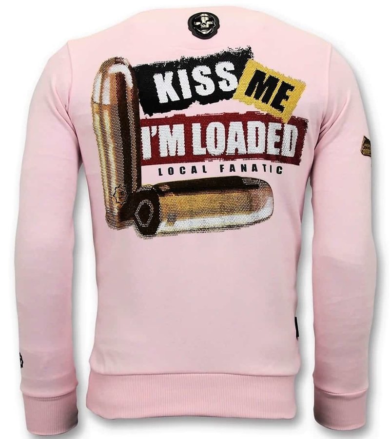 Local Fanatic Trust No Bitch Printed Sweatshirt - Pink