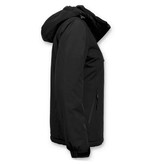 Beluomo Short Ladies Winter Coat  With Hood - Black