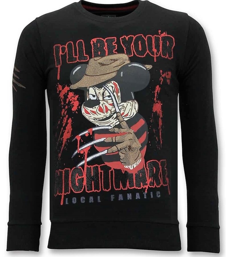 Local Fanatic Freddy Krueger Men Sweatshirt - Black