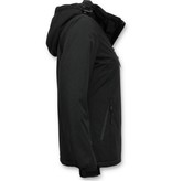 Beluomo Ladies Short winter jacket With fur collar - Black