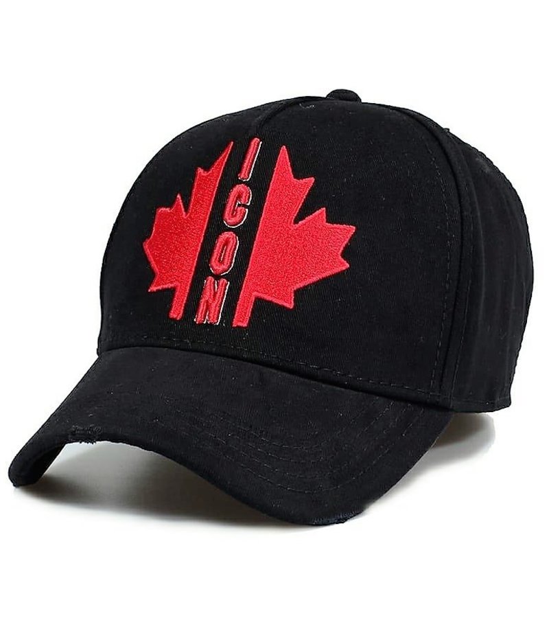 Enos Canada Leaf  ICON Cap - Black