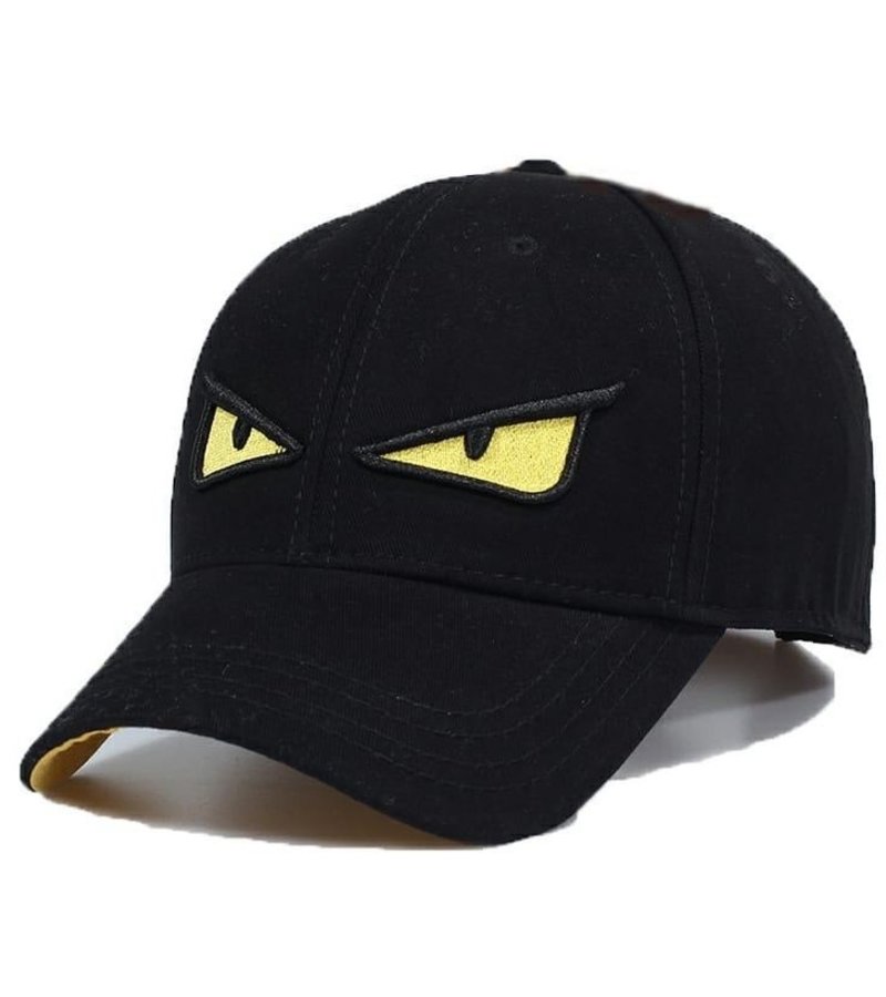 Enos Eye Printed Cap - Black