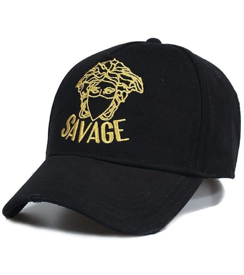 Enos Embroidery Savage Cap - Black