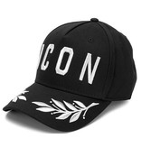 Enos Embroidery Maple Leaf Cap ICON - Black