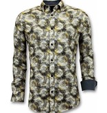 Tony Backer Digital Print Collar Shirts - 3053 - Yellow