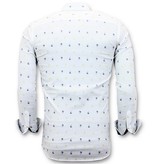 Tony Backer Hawaii Print Collar Shirt  - 3047 - White