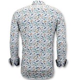 Tony Backer Dragonfly Printed Shirts - 3063 - White